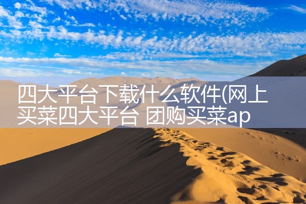 四大平台下载什么软件
