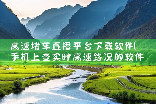 高速堵车直播平台下载软件
